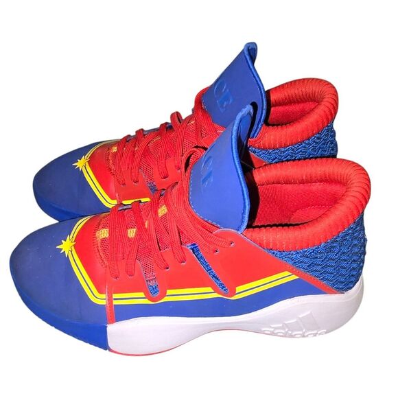 Adidas Captain Marvel Pro‎ Vision Hi Top Shoes US Size 5.5 - Picture 1 of 13